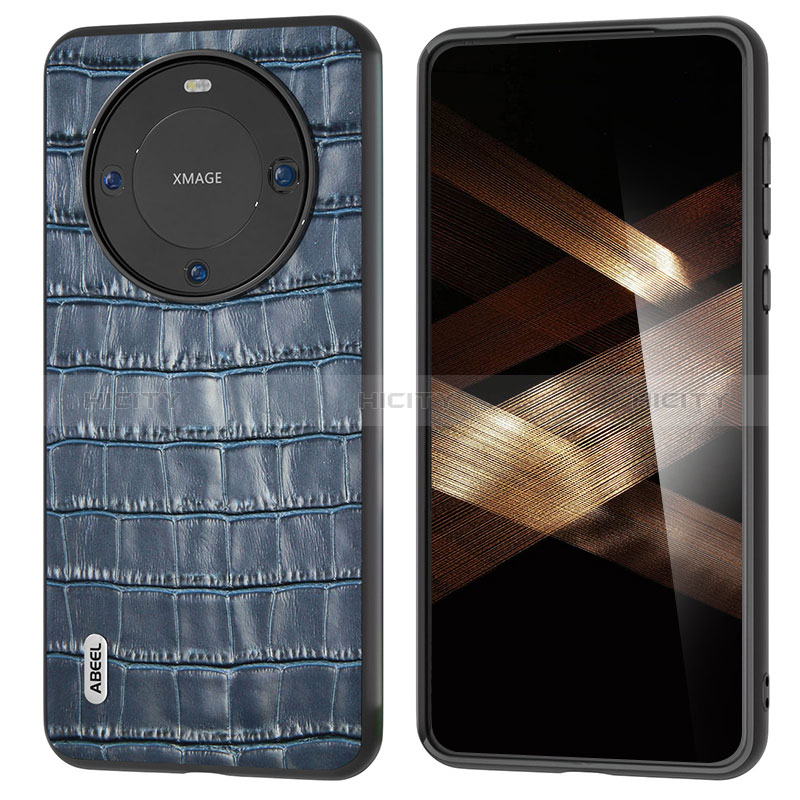 Custodia Lusso Pelle Cover BH4 per Huawei Mate 60 Blu