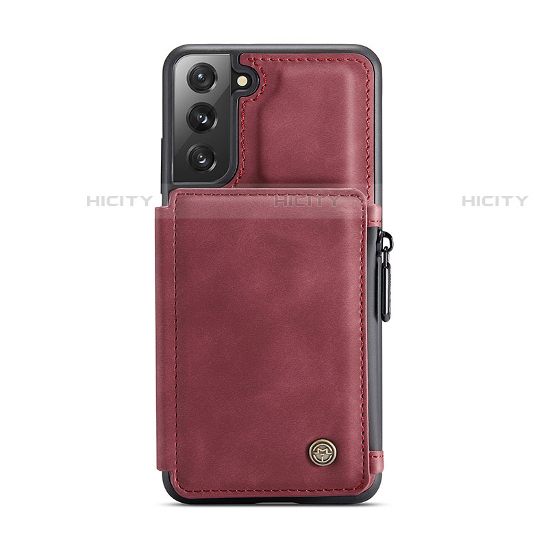 Custodia Lusso Pelle Cover C02S per Samsung Galaxy S22 Plus 5G Rosso