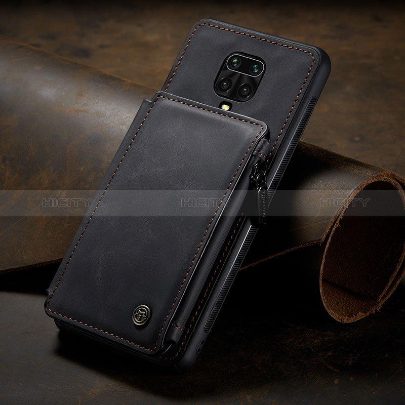 Custodia Lusso Pelle Cover C02S per Xiaomi Redmi Note 9 Pro Max Nero