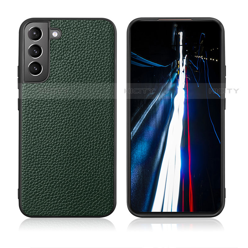 Custodia Lusso Pelle Cover C08 per Samsung Galaxy S21 Plus 5G Verde