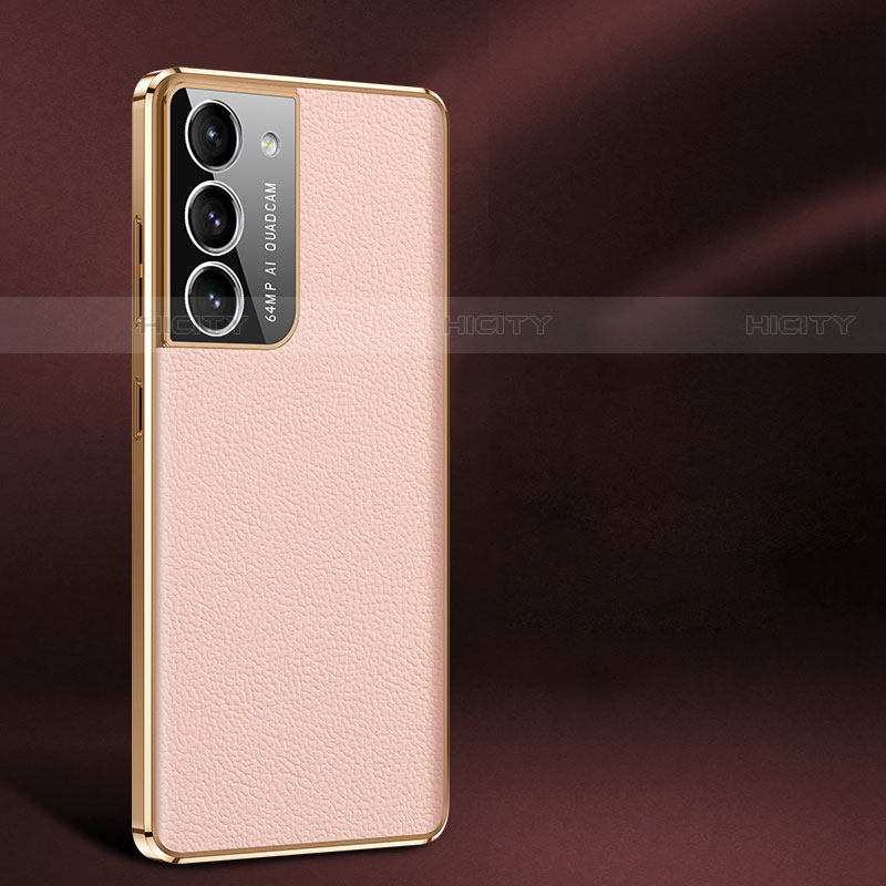 Custodia Lusso Pelle Cover C10 per Samsung Galaxy S21 5G Oro Rosa