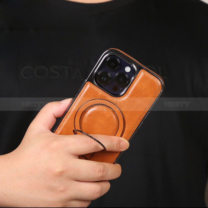 Custodia Lusso Pelle Cover con Mag-Safe Magnetic JD1 per Apple iPhone 14 Pro