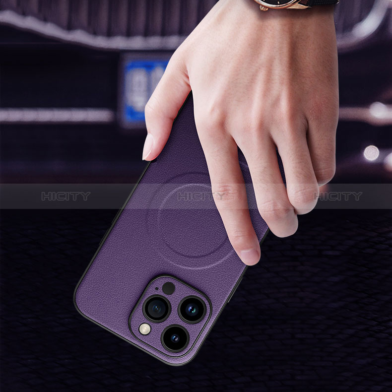 Custodia Lusso Pelle Cover con Mag-Safe Magnetic LD1 per Apple iPhone 15 Pro Max