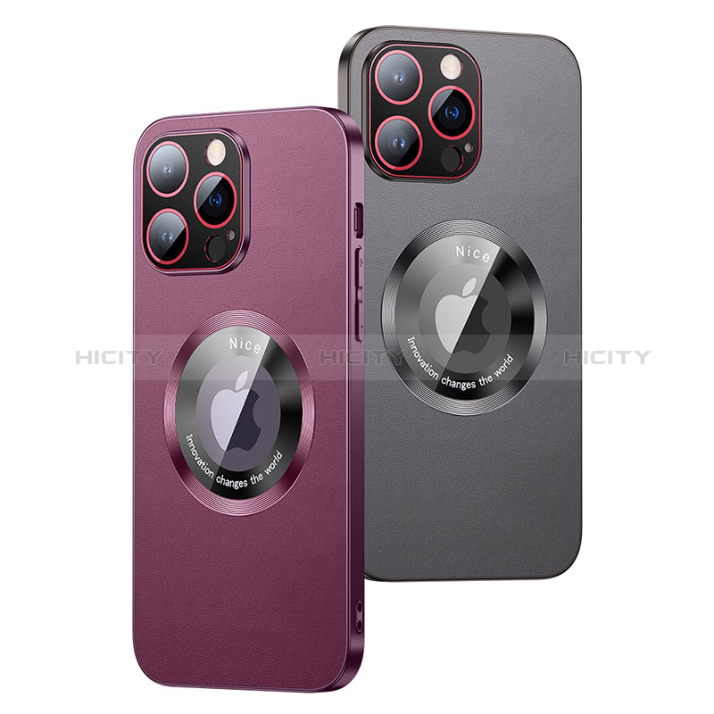 Custodia Lusso Pelle Cover con Mag-Safe Magnetic QC1 per Apple iPhone 13