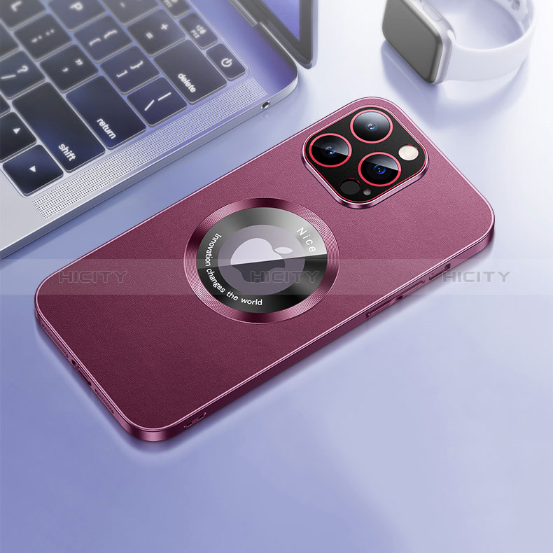 Custodia Lusso Pelle Cover con Mag-Safe Magnetic QC1 per Apple iPhone 15 Pro Max