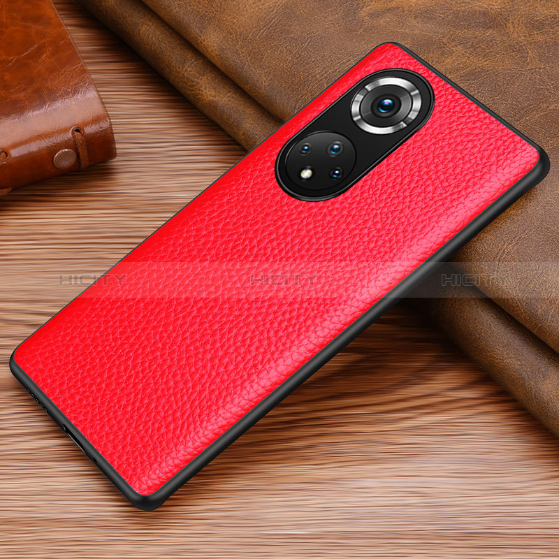 Custodia Lusso Pelle Cover DL1 per Huawei Honor 50 Pro 5G Rosso