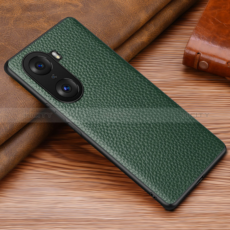 Custodia Lusso Pelle Cover DL1 per Huawei Honor 60 Pro 5G Verde