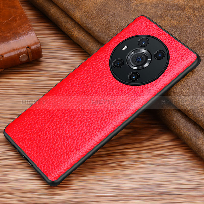 Custodia Lusso Pelle Cover DL1 per Huawei Honor Magic3 5G Rosso