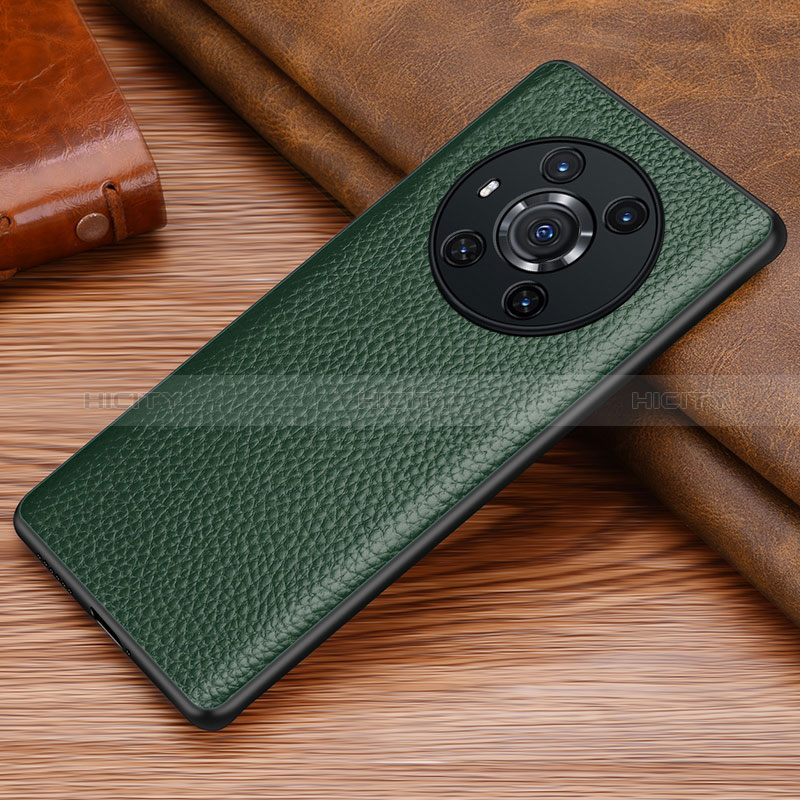 Custodia Lusso Pelle Cover DL1 per Huawei Honor Magic3 5G Verde