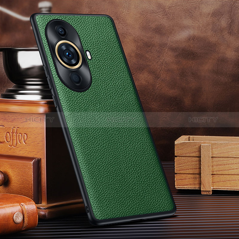 Custodia Lusso Pelle Cover DL1 per Huawei Nova 11 Pro Verde