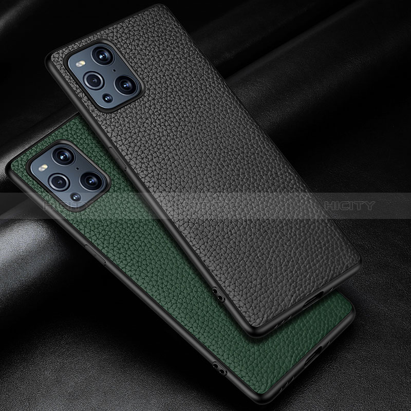 Custodia Lusso Pelle Cover DL1 per Oppo Find X3 5G