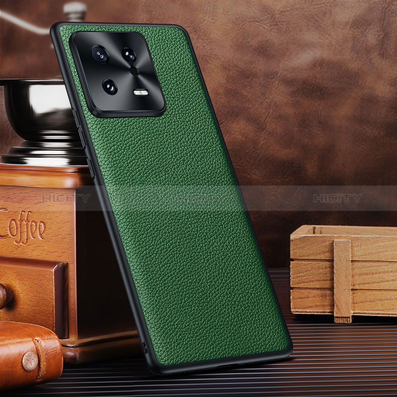 Custodia Lusso Pelle Cover DL1 per Xiaomi Mi 13 5G Verde