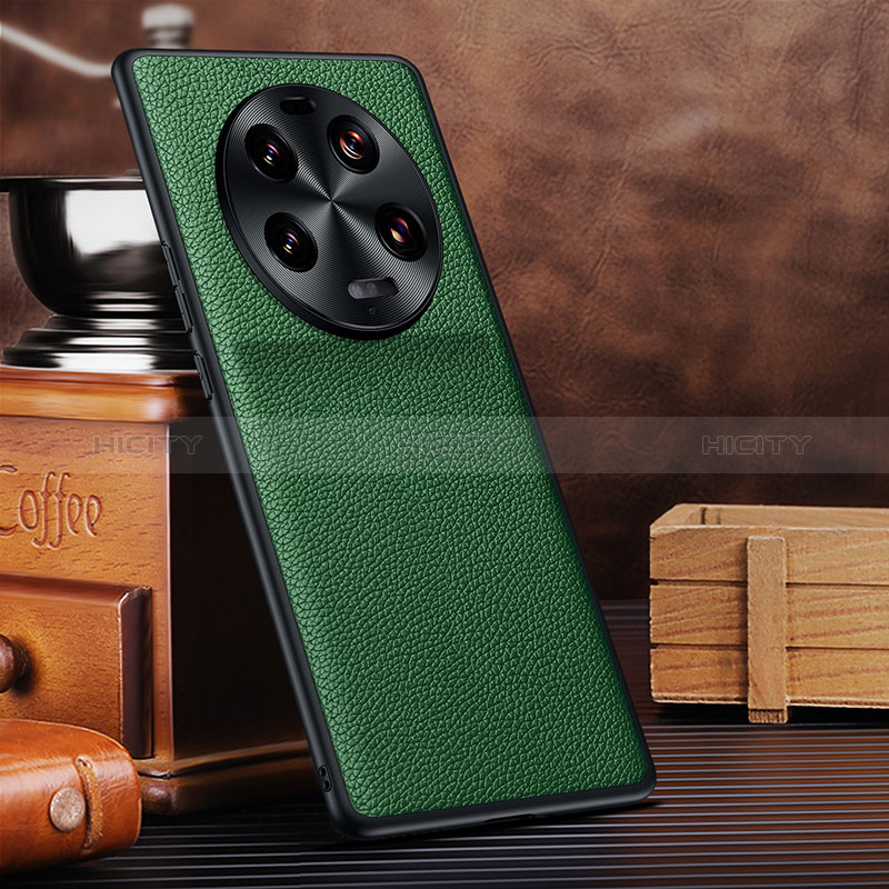 Custodia Lusso Pelle Cover DL1 per Xiaomi Mi 13 Ultra 5G Verde