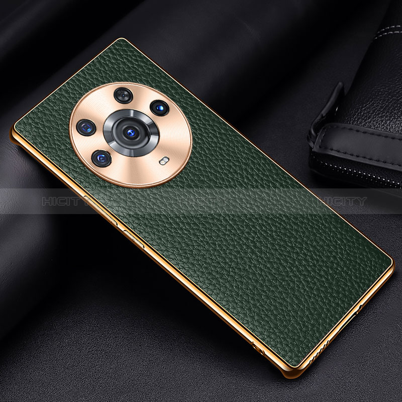 Custodia Lusso Pelle Cover DL2 per Huawei Honor Magic3 Pro 5G Verde