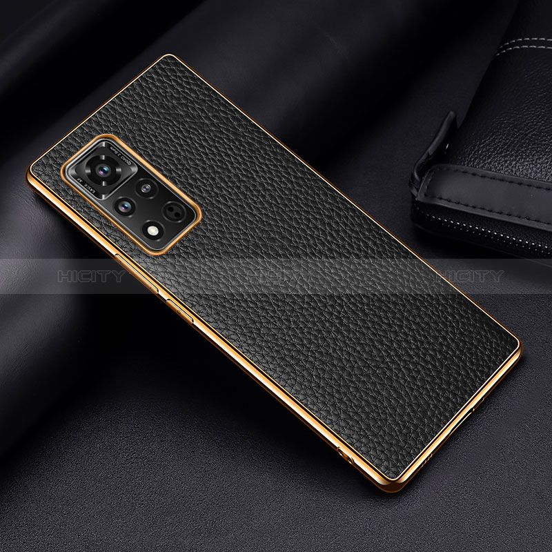 Custodia Lusso Pelle Cover DL2 per Huawei Honor V40 5G Nero