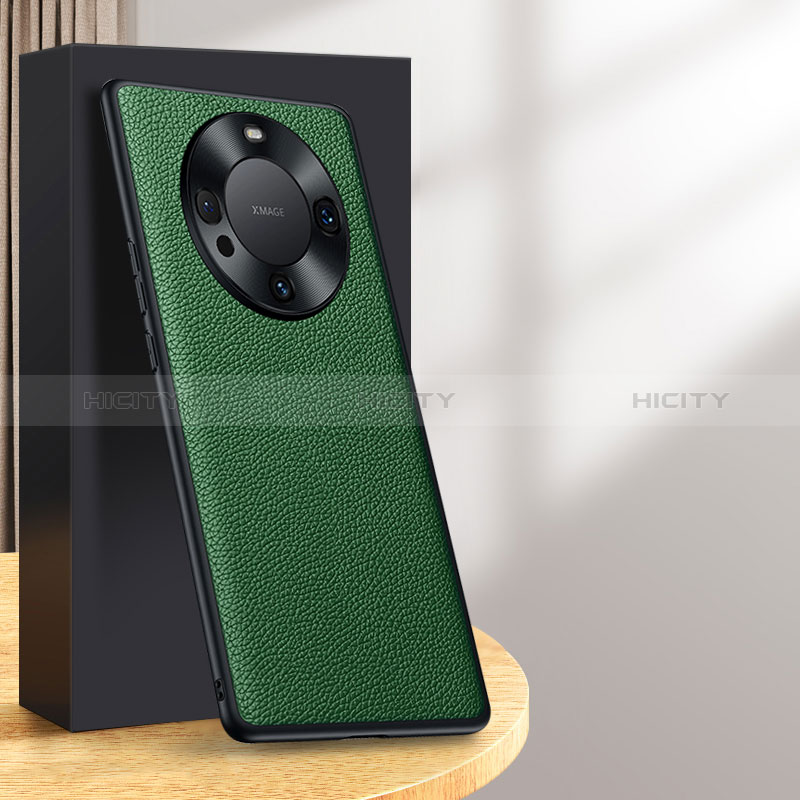 Custodia Lusso Pelle Cover DL3 per Huawei Mate 60 Pro Verde