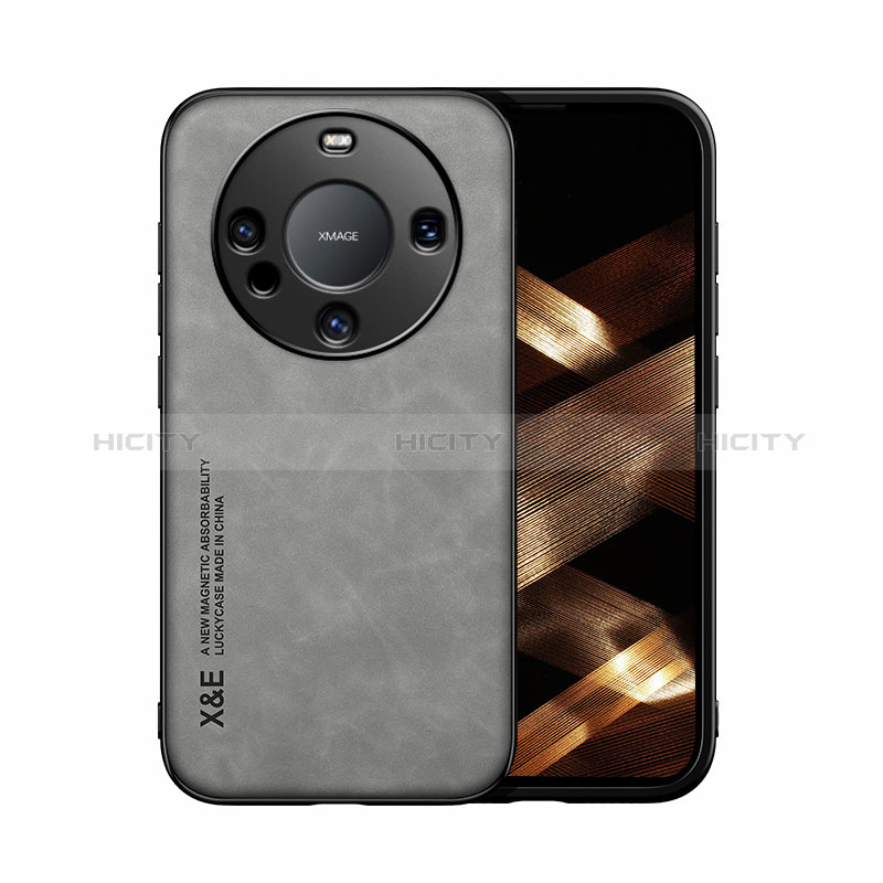 Custodia Lusso Pelle Cover DY1 per Huawei Mate 60 Pro Grigio