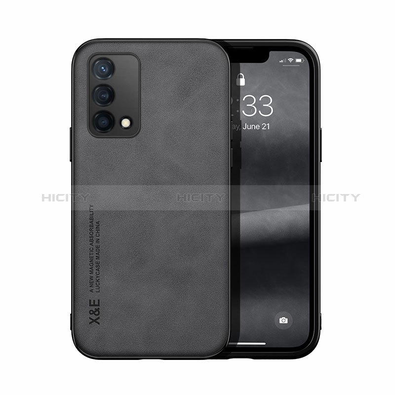 Custodia Lusso Pelle Cover DY1 per Oppo F19s Nero