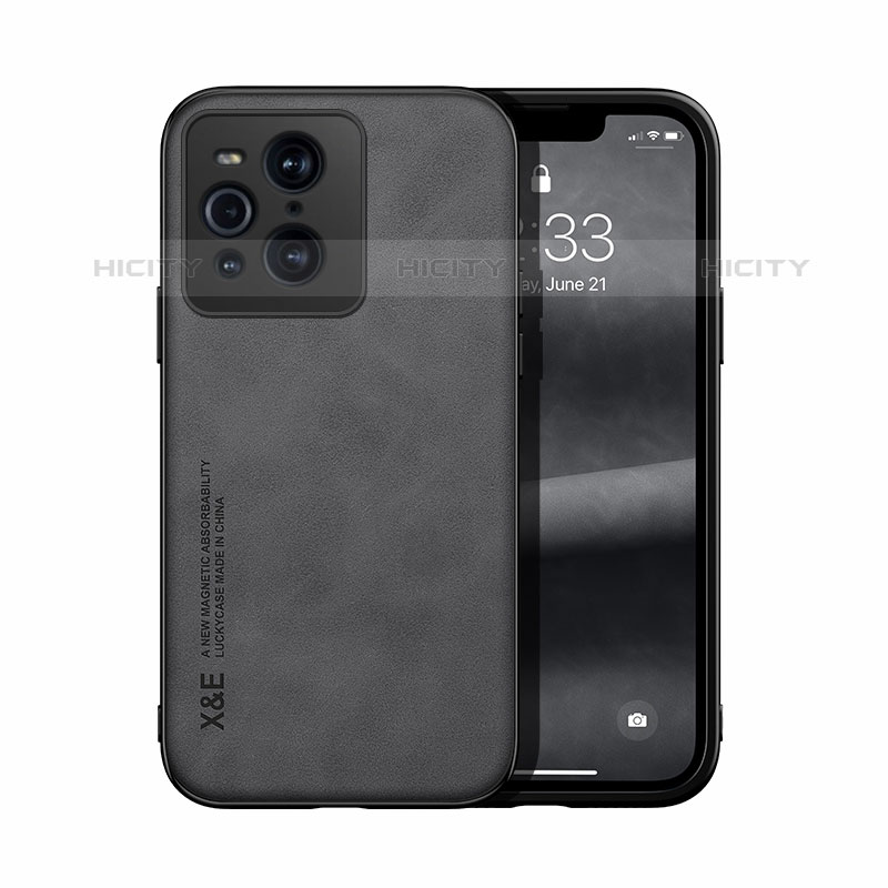 Custodia Lusso Pelle Cover DY1 per Oppo Find X3 Pro 5G Nero