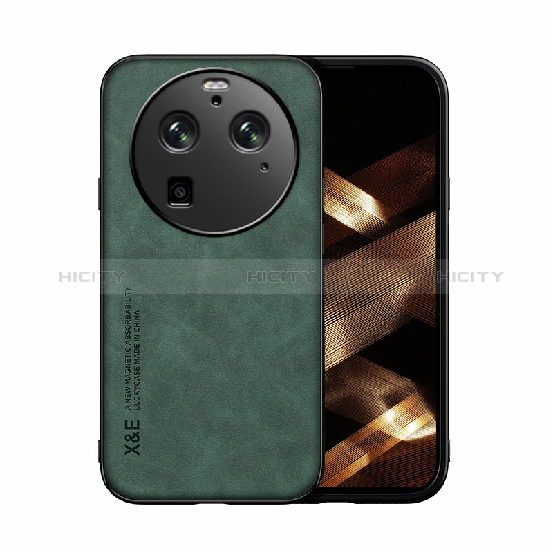 Custodia Lusso Pelle Cover DY1 per Oppo Find X6 Pro 5G Verde