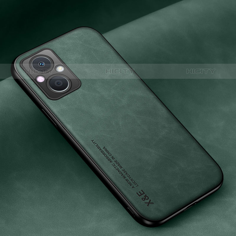 Custodia Lusso Pelle Cover DY1 per Oppo Reno7 Lite 5G Verde