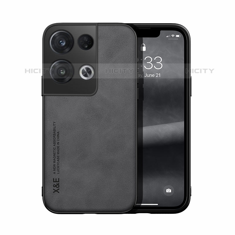 Custodia Lusso Pelle Cover DY1 per Oppo Reno8 Pro 5G Nero