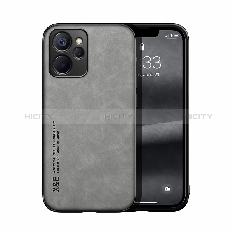 Custodia Lusso Pelle Cover DY1 per Realme 10 5G Grigio