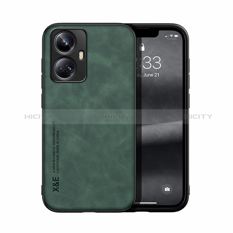 Custodia Lusso Pelle Cover DY1 per Realme 10 Pro+ Plus 5G Verde