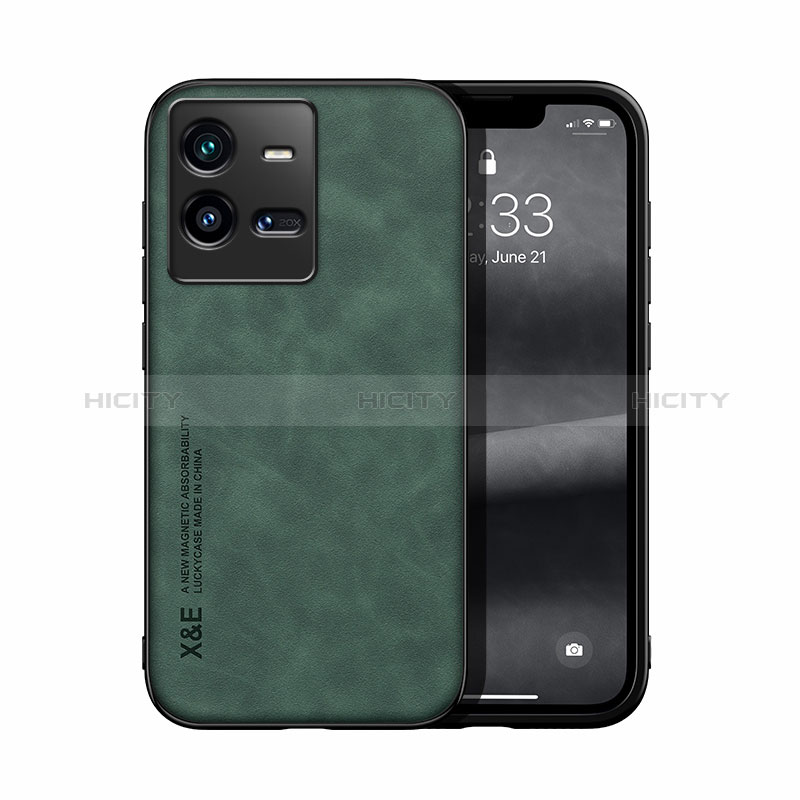 Custodia Lusso Pelle Cover DY1 per Vivo iQOO 10 Pro 5G Verde