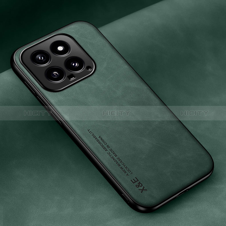 Custodia Lusso Pelle Cover DY1 per Xiaomi Mi 14 Pro 5G Verde