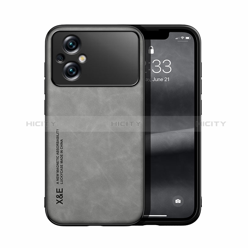 Custodia Lusso Pelle Cover DY1 per Xiaomi Poco M5 4G Grigio