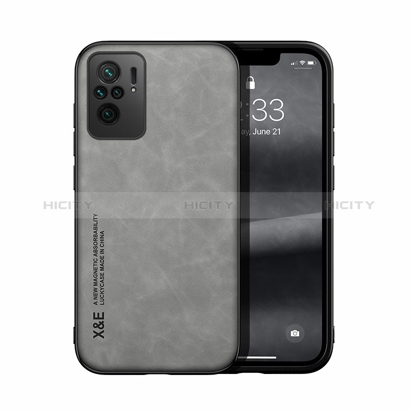 Custodia Lusso Pelle Cover DY1 per Xiaomi Poco M5S Grigio