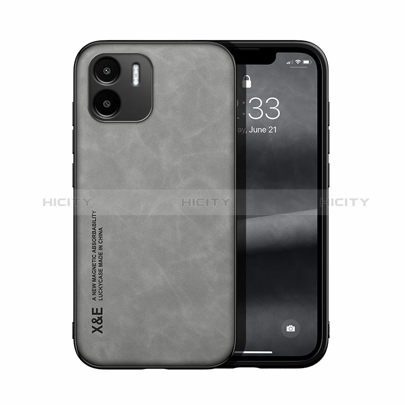 Custodia Lusso Pelle Cover DY1 per Xiaomi Redmi A2 Grigio