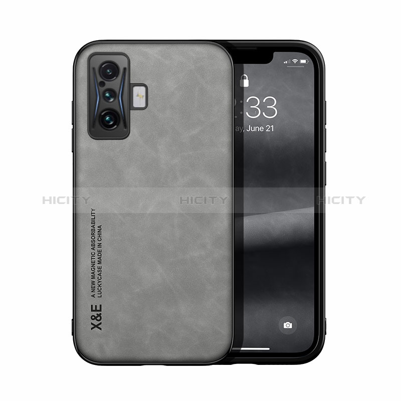 Custodia Lusso Pelle Cover DY1 per Xiaomi Redmi K50 Gaming 5G Grigio