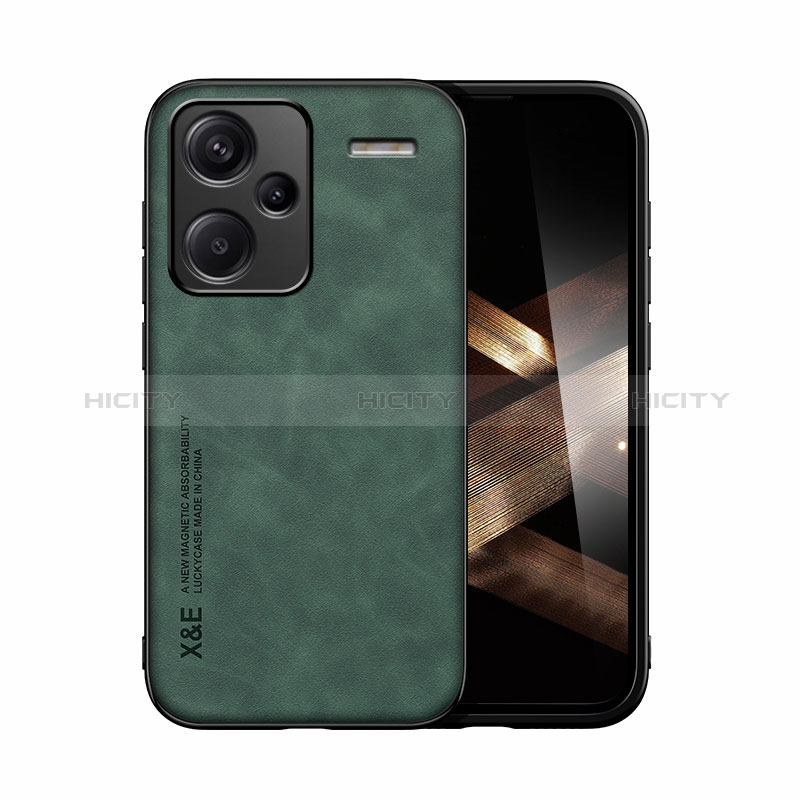 Custodia Lusso Pelle Cover DY1 per Xiaomi Redmi Note 13 Pro+ Plus 5G Verde