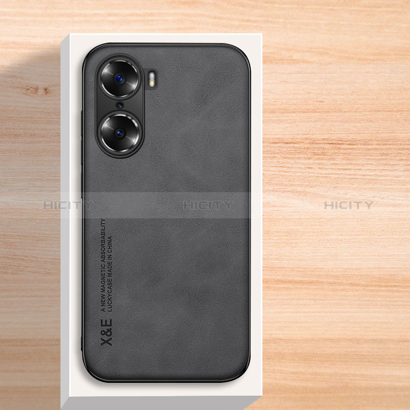 Custodia Lusso Pelle Cover DY2 per Huawei Honor 60 Pro 5G Nero