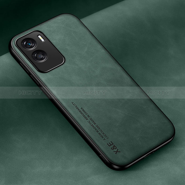 Custodia Lusso Pelle Cover DY2 per Huawei Honor 90 Lite 5G Verde