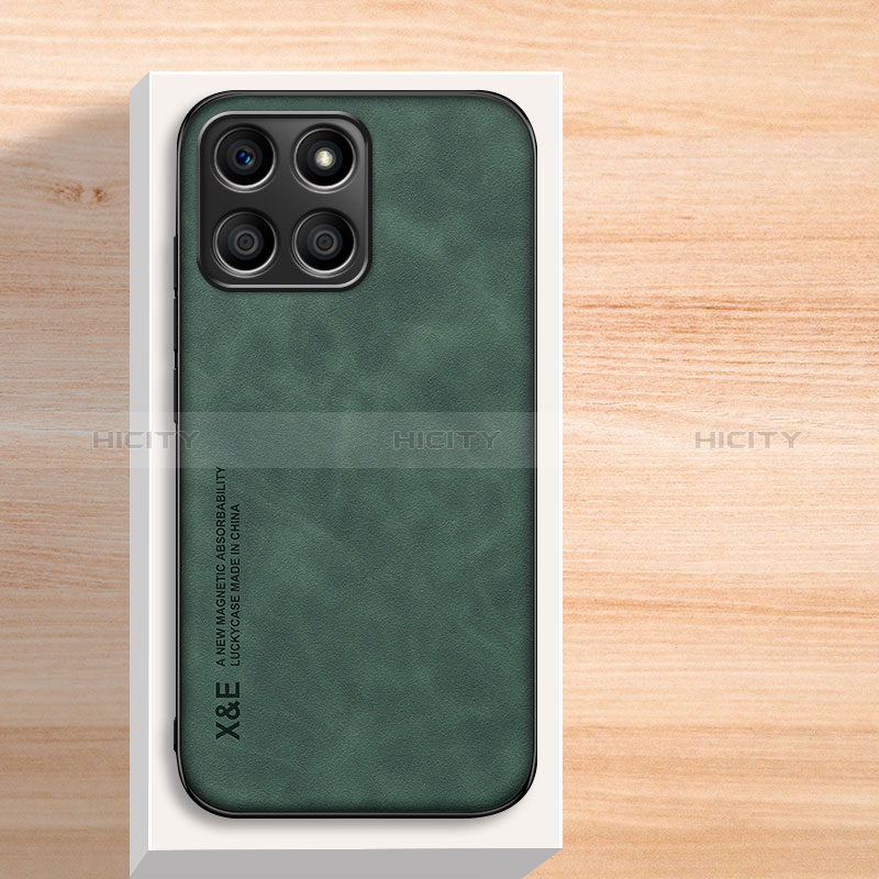 Custodia Lusso Pelle Cover DY2 per Huawei Honor X8 5G Verde