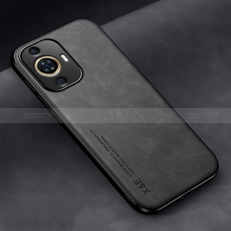 Custodia Lusso Pelle Cover DY2 per Huawei Nova 11 Nero