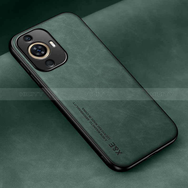 Custodia Lusso Pelle Cover DY2 per Huawei Nova 11 Verde