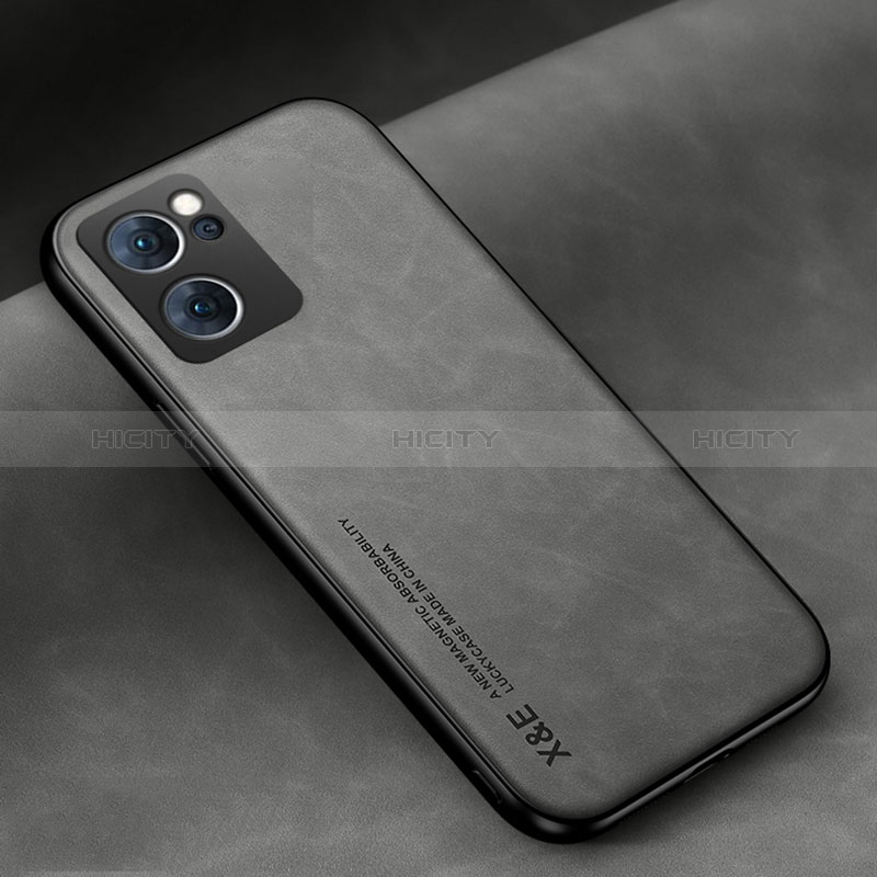 Custodia Lusso Pelle Cover DY2 per OnePlus Nord CE 2 5G Grigio