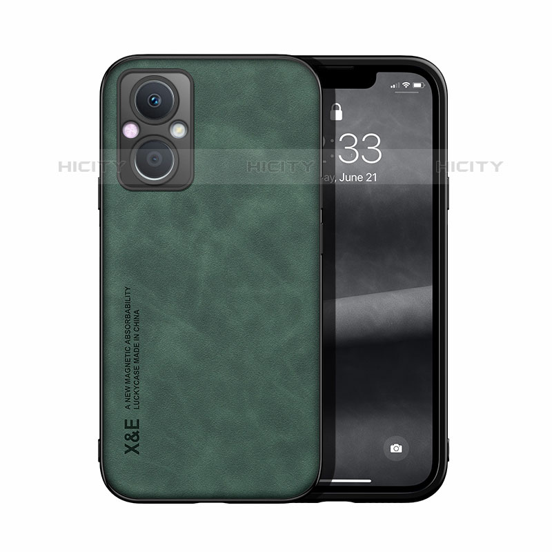 Custodia Lusso Pelle Cover DY2 per Oppo F21 Pro 5G Verde