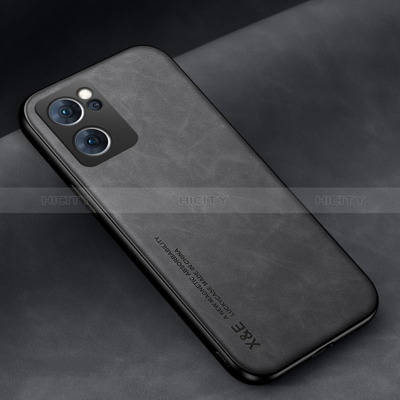 Custodia Lusso Pelle Cover DY2 per Oppo Find X5 Lite 5G Nero