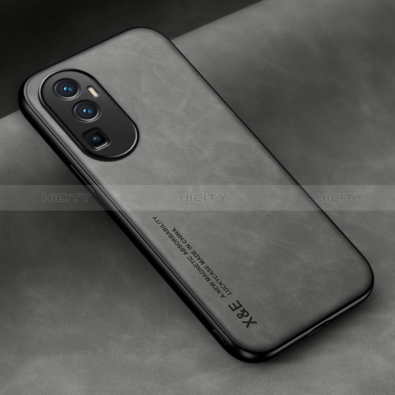 Custodia Lusso Pelle Cover DY2 per Oppo Reno10 Pro+ Plus 5G Grigio