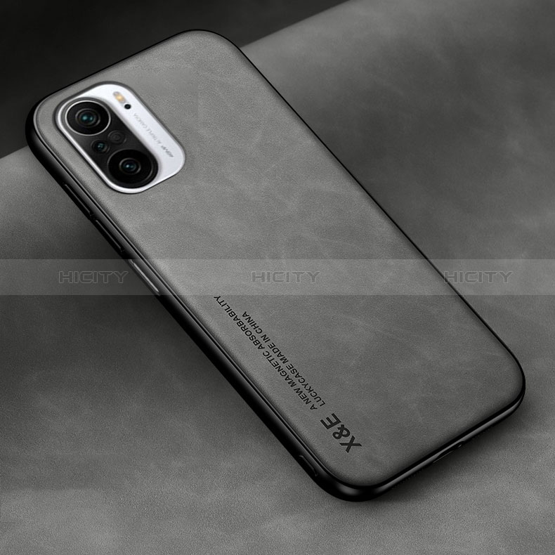 Custodia Lusso Pelle Cover DY2 per Xiaomi Mi 11i 5G Grigio