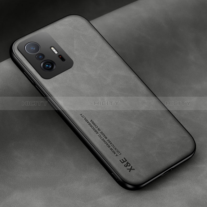 Custodia Lusso Pelle Cover DY2 per Xiaomi Mi 11T 5G Grigio