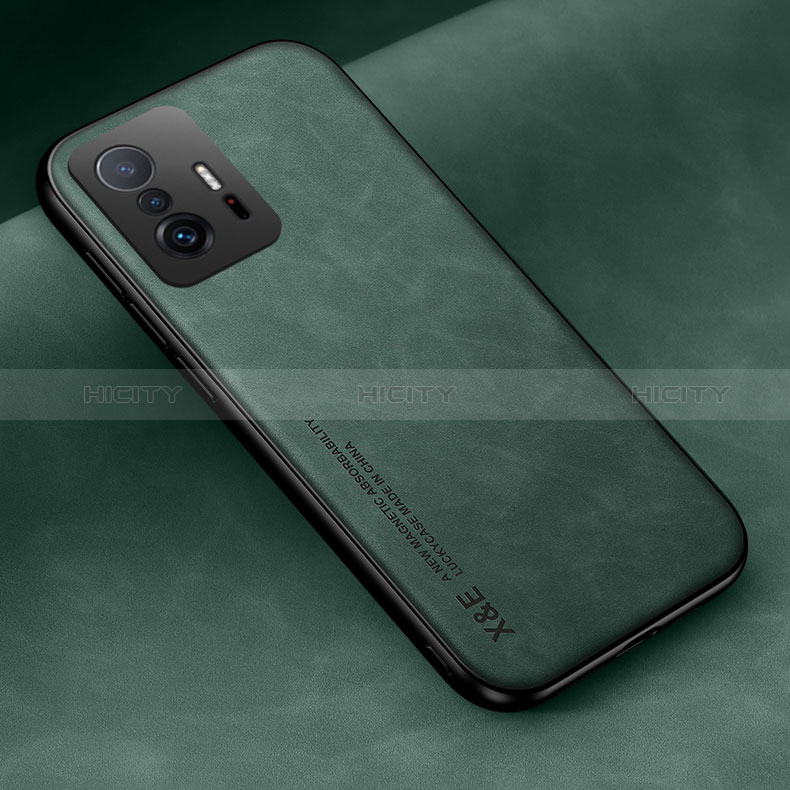 Custodia Lusso Pelle Cover DY2 per Xiaomi Mi 11T Pro 5G Verde