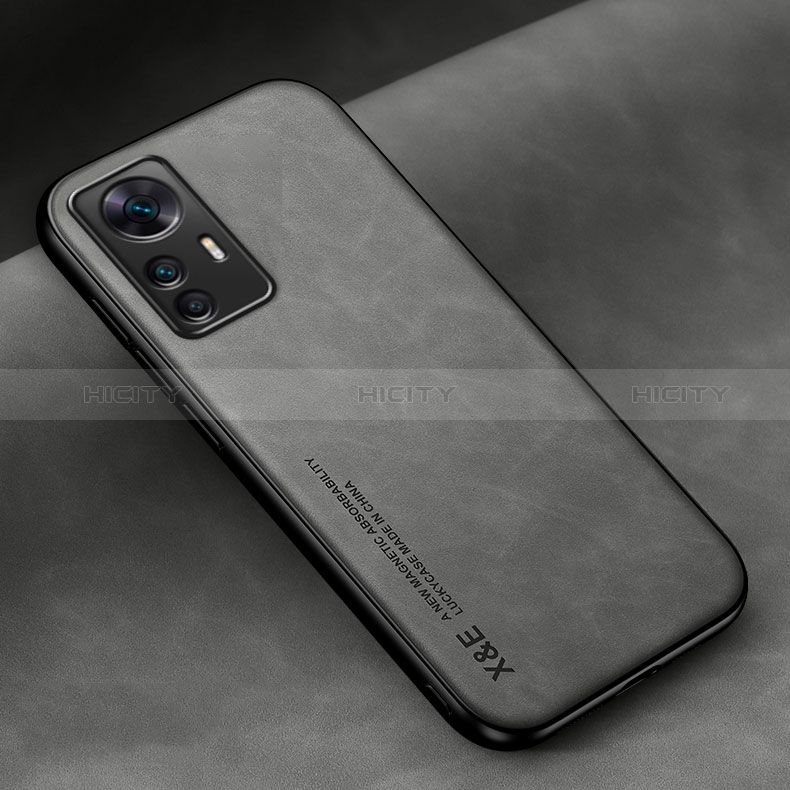 Custodia Lusso Pelle Cover DY2 per Xiaomi Mi 12T 5G Grigio