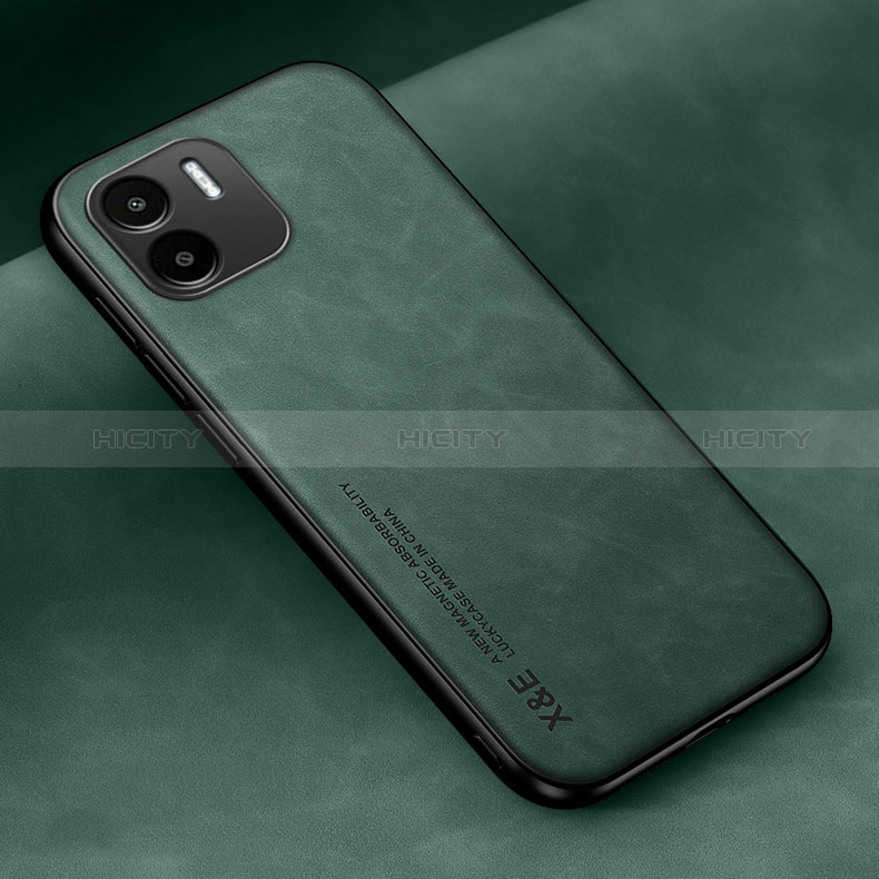 Custodia Lusso Pelle Cover DY2 per Xiaomi Poco C50 Verde