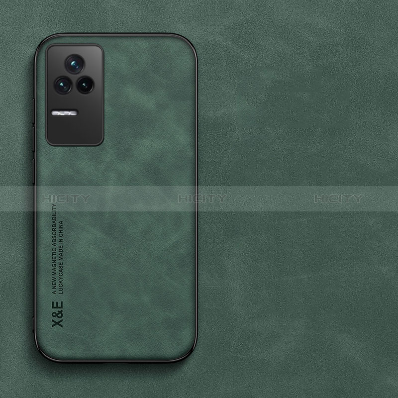 Custodia Lusso Pelle Cover DY2 per Xiaomi Poco F4 5G Verde